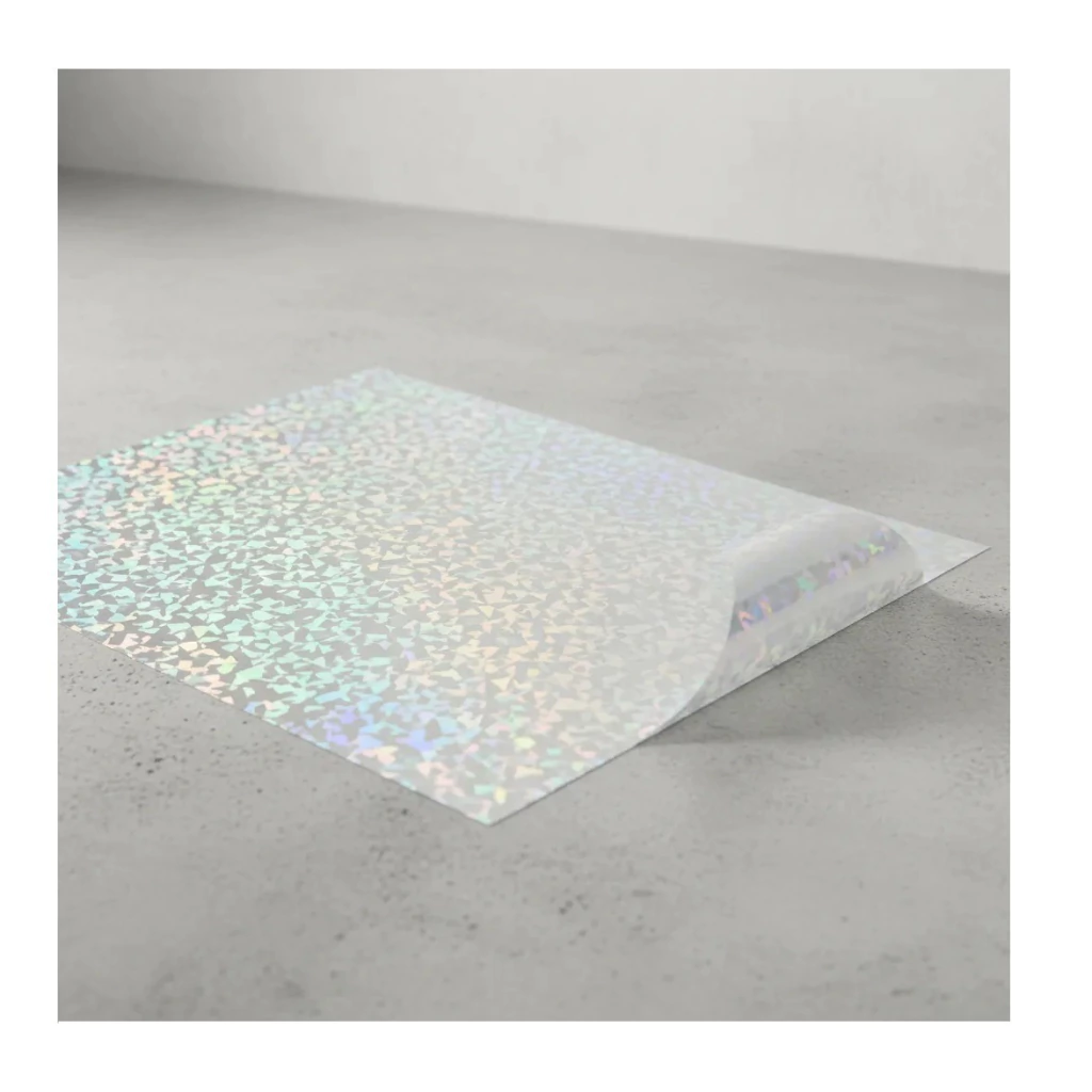 Resma de Film REXON Autoadhesivo - Holográfico Transparente Glass - (Resistente al Agua) x 10 unidades