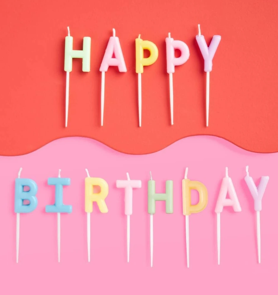 Velitas "HAPPY BIRTHDAY" Pastel