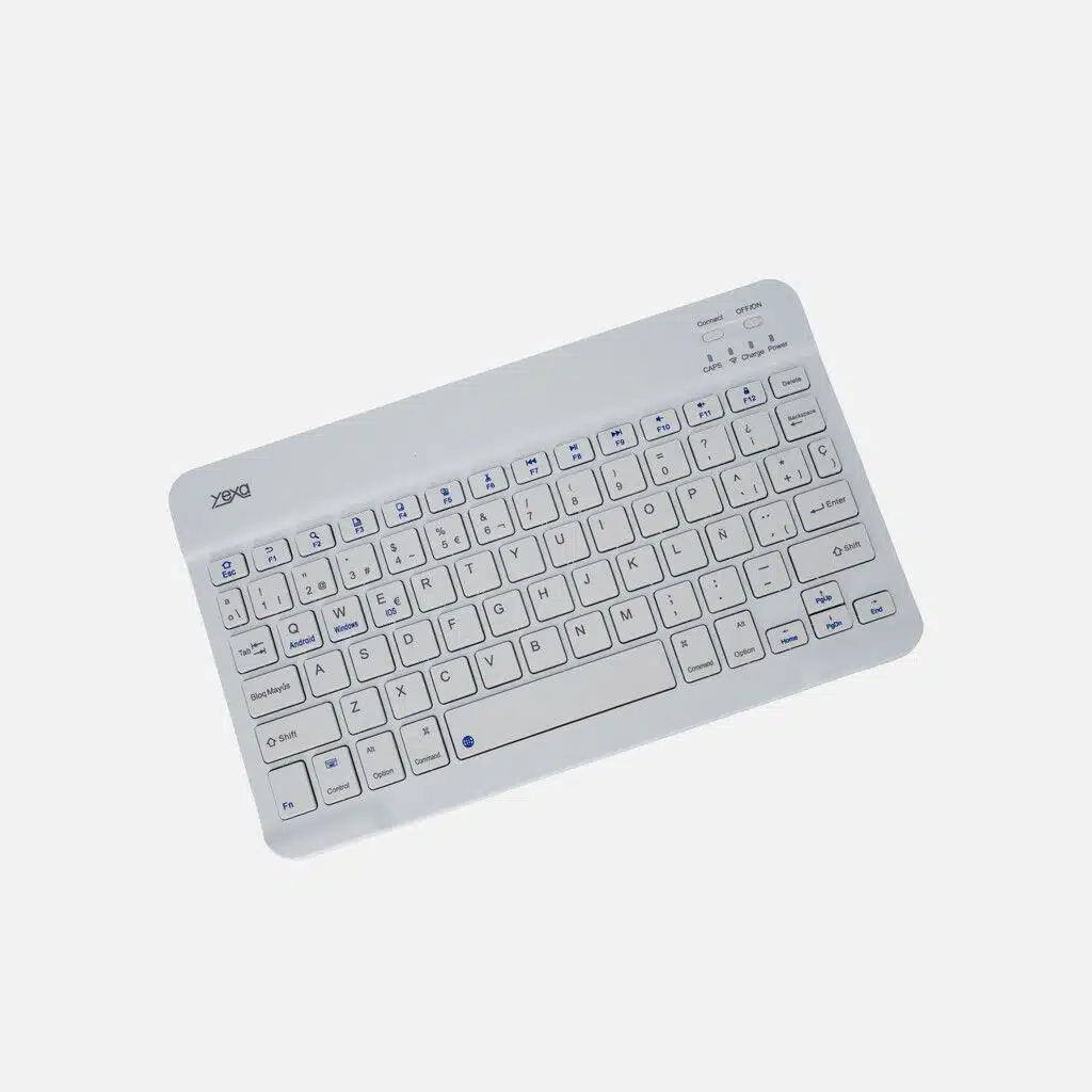 Teclado Mini Inalámbrico YEXA * BLANCO * RECARGABLE (Teclado Recargable) Pc Notebook Celular Tablet