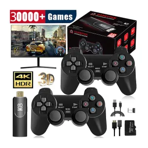 Nueva versión de Consola de Juegos ** K8 GAME STICK PLUS ** JUEGOS (Incluye 2 JOYSTICK) 40.000+ Clásicos Modelo 2026 HDMI EMULADOR de 64GB 4K