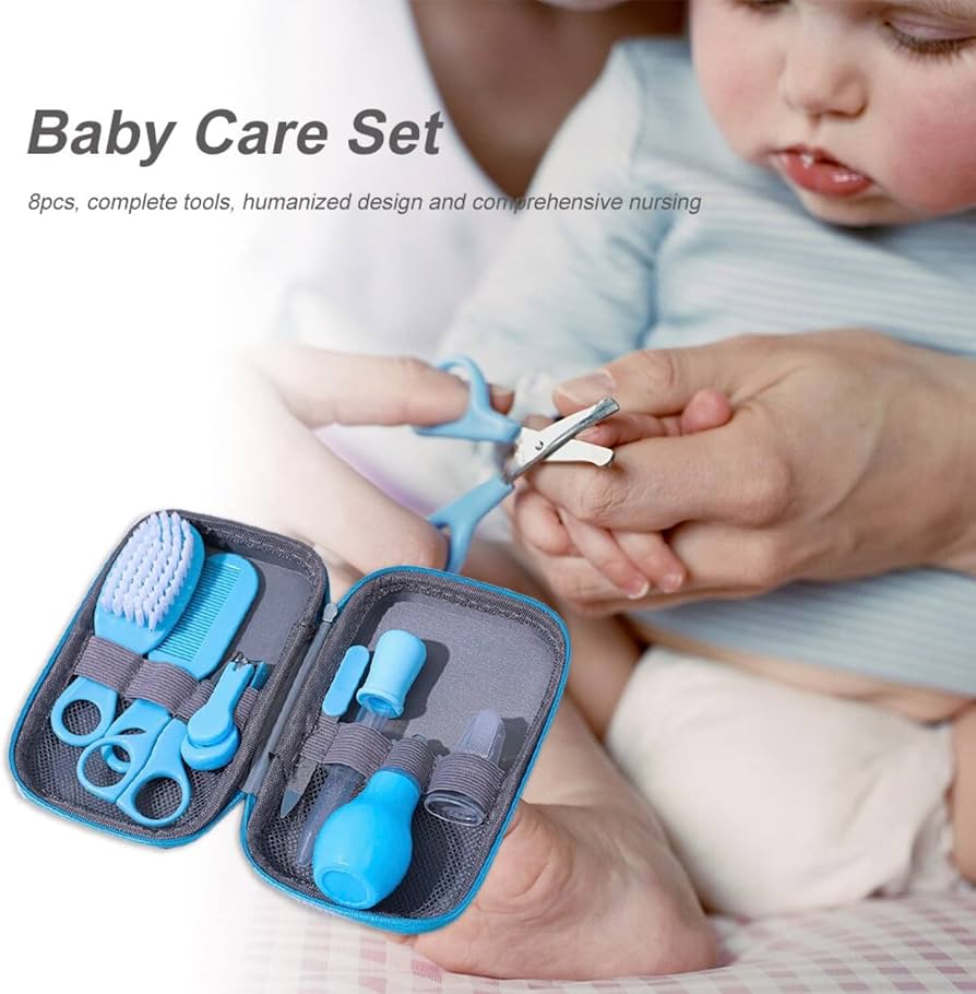SET CUIDADO BEBE X 8 PIEZAS + NECESER ESTUCHE RIGIDO