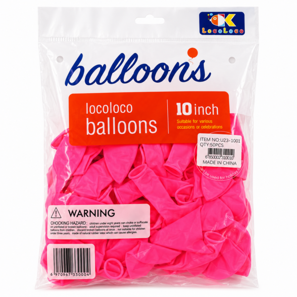 GLOBOS Locoloco - Fucsia Neón - 10" balloons Flúo