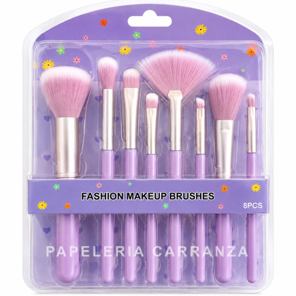 SET DE BROCHAS * Fashion Make up Brushes x8 unidades * MAQUILLAJE