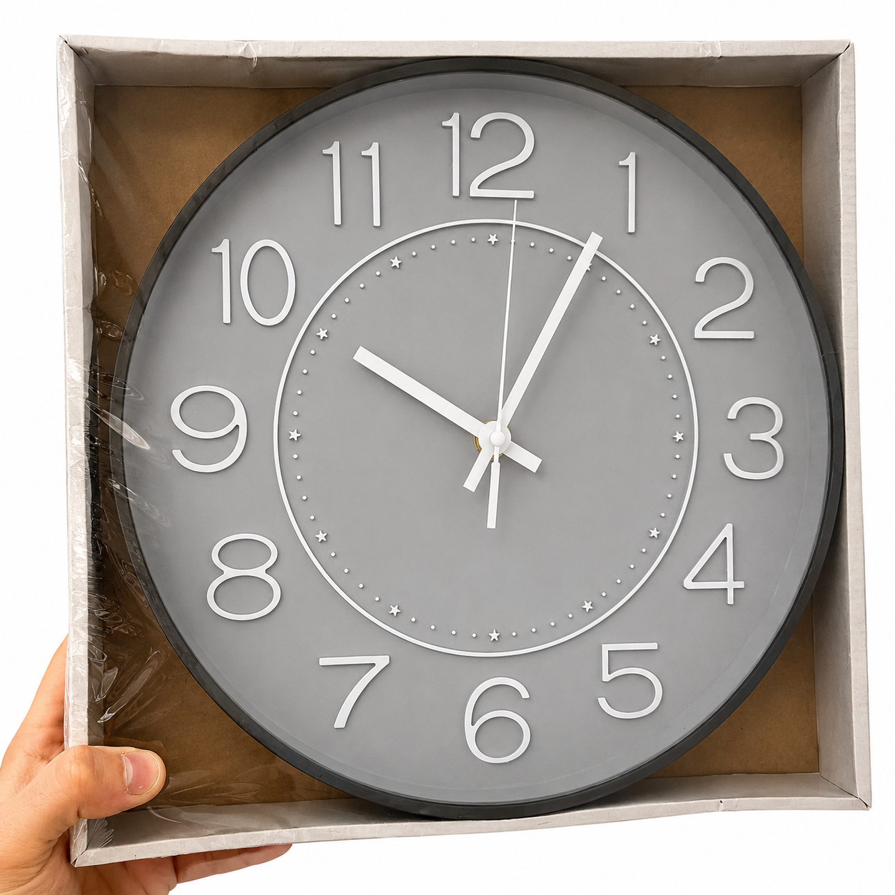 Reloj para Pared Grande - Negro - Redondo