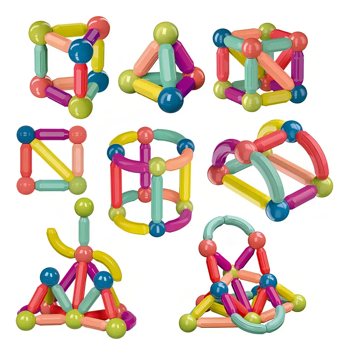 JUEGOS MAGNETICOS - MAGNETIC STICKS - x 36 PIEZAS
