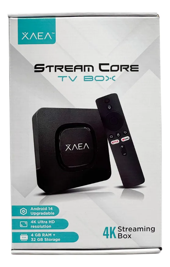 TV BOX XAEA - STREAM CORE - 4K ULTRA HD * TRANSFORMA TU TV EN SMART * - ANDROID 14 -