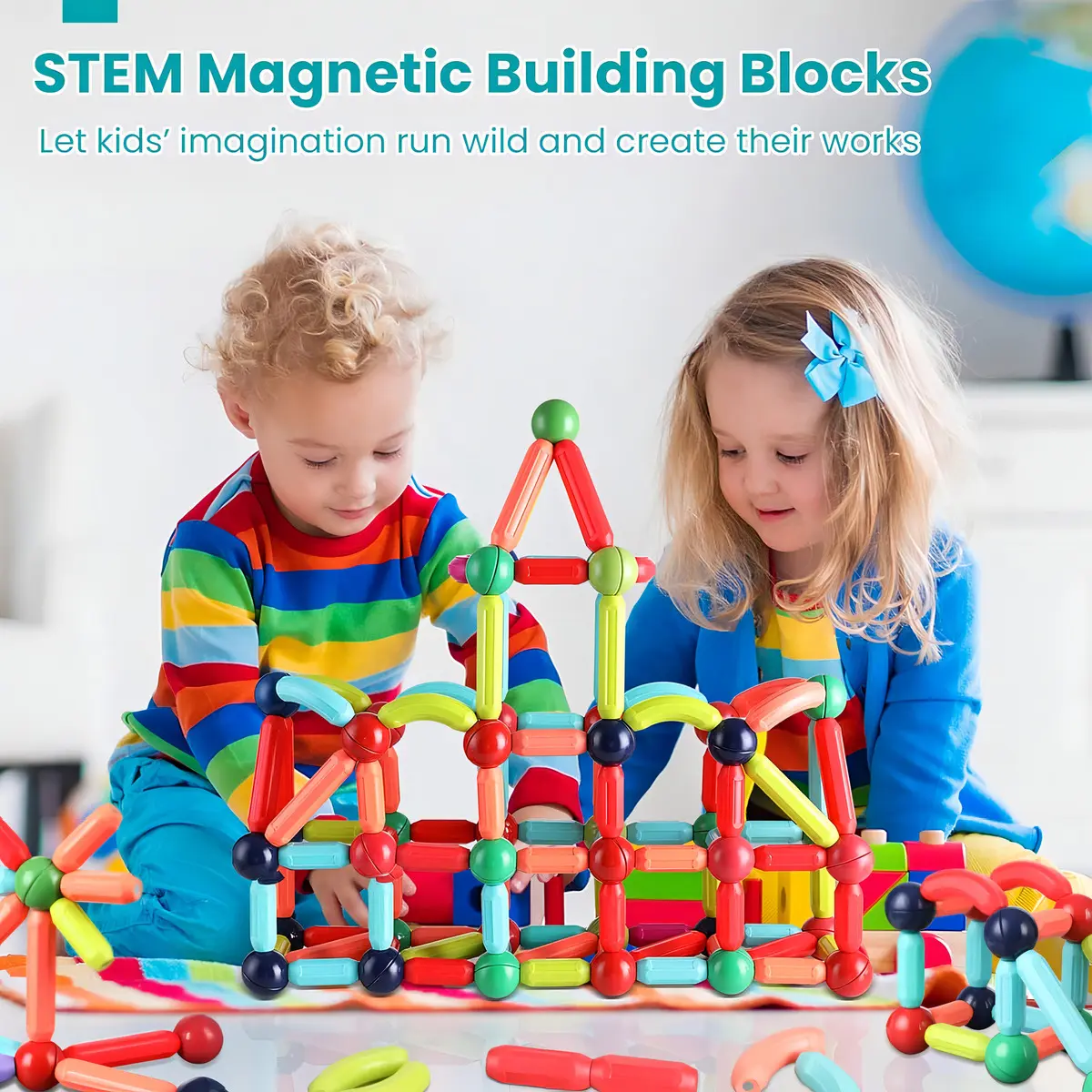 JUEGOS MAGNETICOS - MAGNETIC STICKS - x 36 PIEZAS
