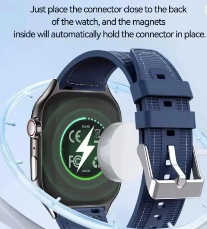 Reloj "H7 NEGRO" " Smart Watch Curvo Pantalla AMOLED