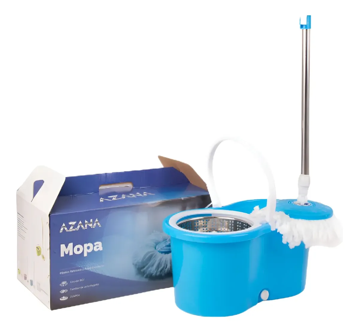 Mopa Azana 360° Doble Balde con Trapeador y Centrifugado