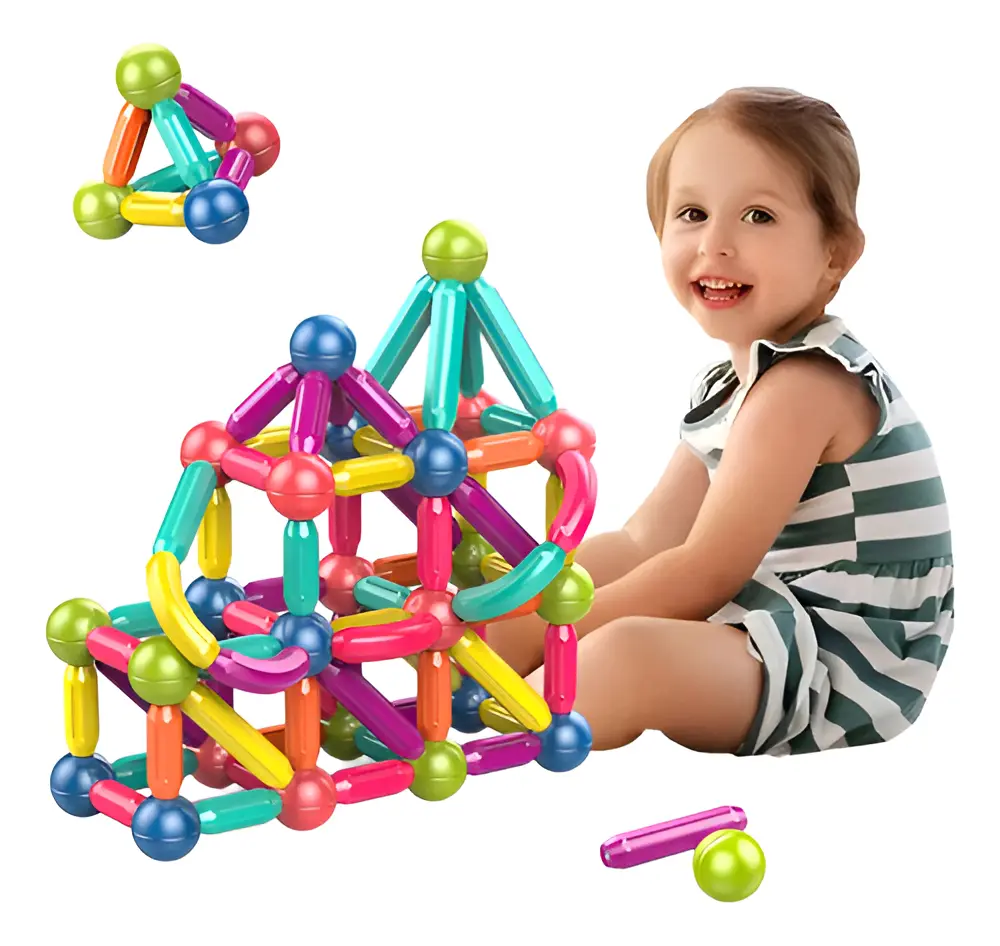 JUEGOS MAGNETICOS - MAGNETIC STICKS - x 36 PIEZAS