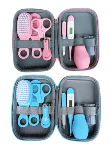 SET CUIDADO BEBE X 8 PIEZAS + NECESER ESTUCHE RIGIDO