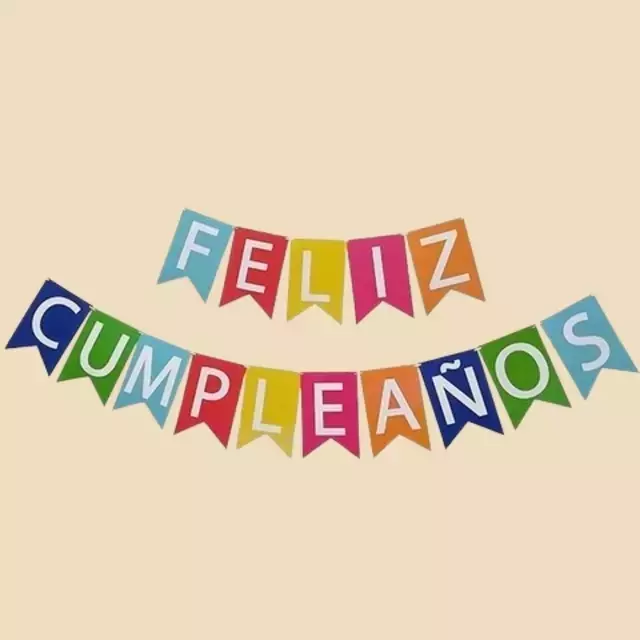Guirnalda * FELIZ CUMPLEAÑOS * (Banderines Multicolor)