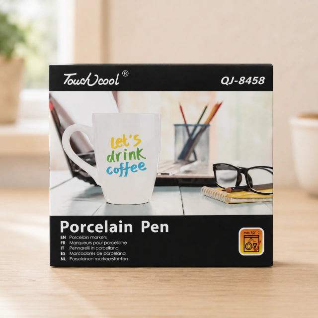 Marcadores Para Porcelana X12 Punta Pincel