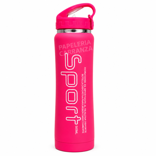 Botella Térmica Acero Inoxidable "SPORT 500 ml" doble capa Siliconados Termo (Frio)