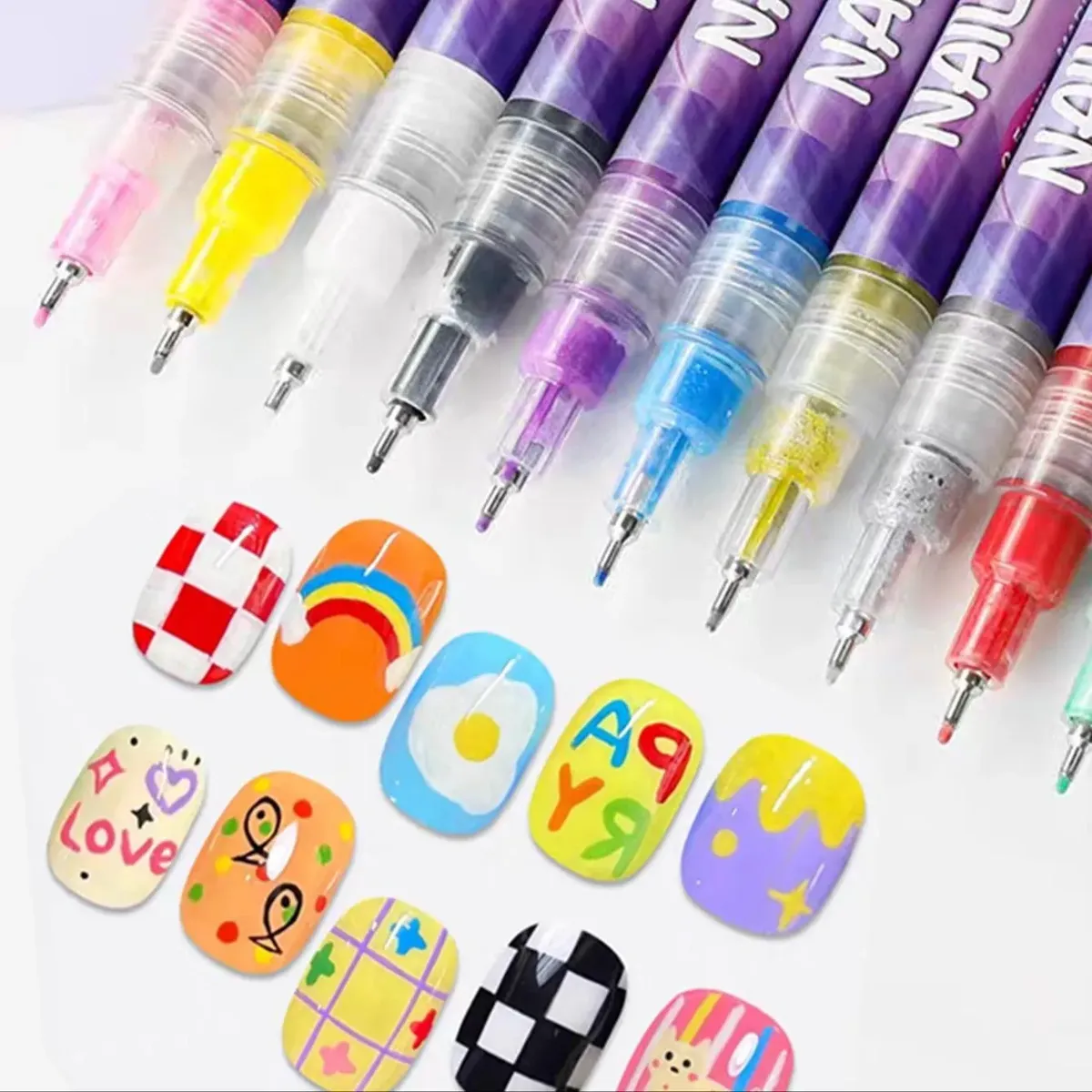 Marcadores Para Arte De Uñas X12 Nails Art Deco 0.5mm